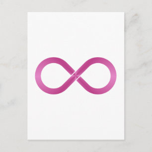 Symbol Unendlichkeit infinity Postcard