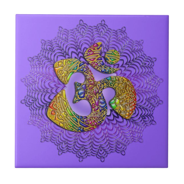 Symbol Universal OM / AUM - Ornament Tile (Front)