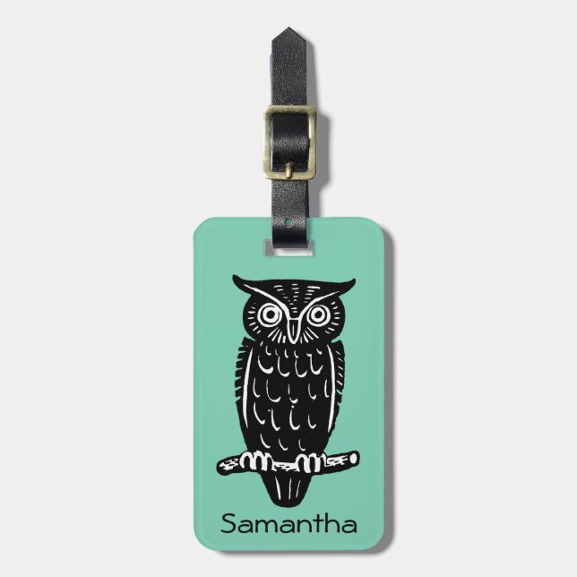 Symbol: Wisdom Luggage Tag (Front Vertical)