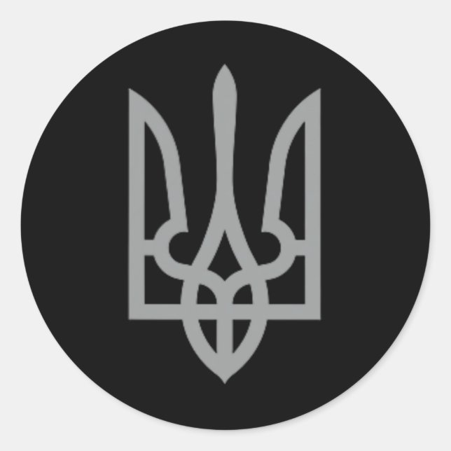 Symbol Zelensky  Classic Round Sticker (Front)