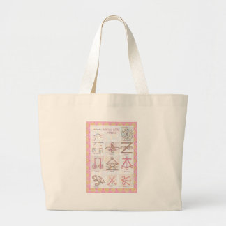 Symbolic ART : Reiki Masters Practice Tools Large Tote Bag