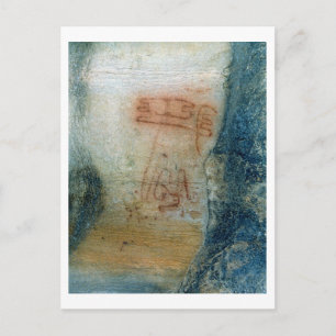Symbolic figures (cave painting) postcard