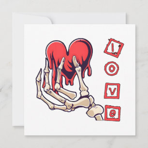 Symbolic Love Skeleton Hand Offering Heart