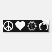 Symbology of PLUR (Dark) (Bumper Sticker)