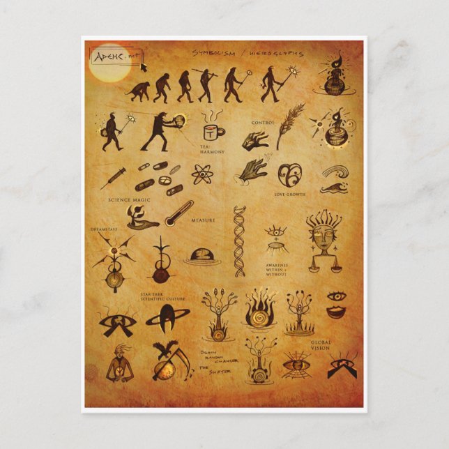 Symbols2 Postcard (Front)