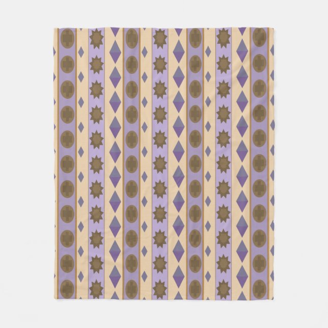 SYMBOLS blue Fleece Blanket (Front)