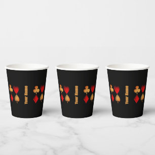 symbols for card game,personalised  paper cups