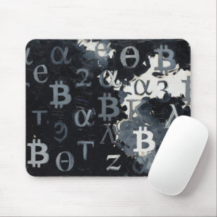 Symbols of Bitcoin (Style: 11) Laptop Sleeve Mouse Pad