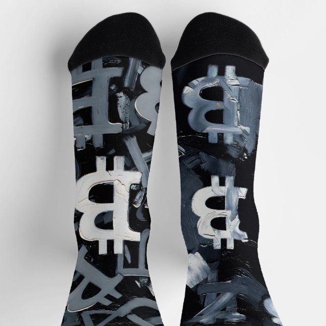 Symbols of Bitcoin (Style: A) Socks (Top)