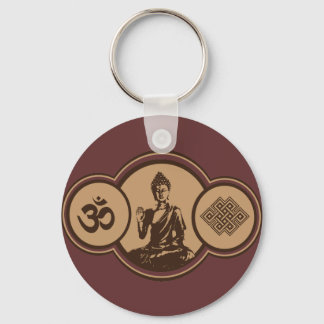 Symbols Of Buddha Keychain