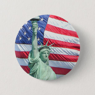 Symbols of Freedom 6 Cm Round Badge