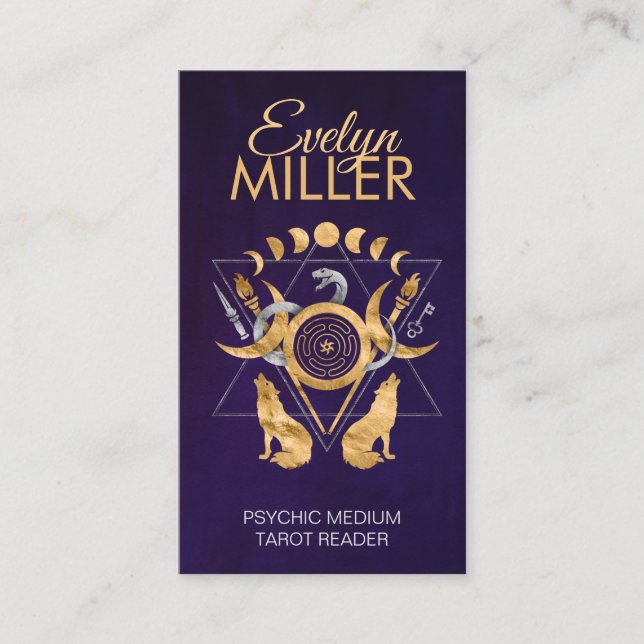 Symbols of Hecate Ornament Business Card (Front)