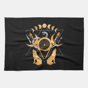 Symbols of Hecate Tea Towel