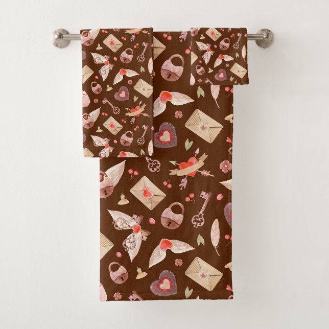 Symbols of Love  Bath Towel Set (Insitu)