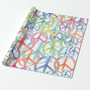 Symbols of Peace Wrapping Paper