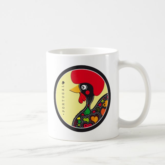 Symbols of Portugal - Rooster Coffee Mug (Right)