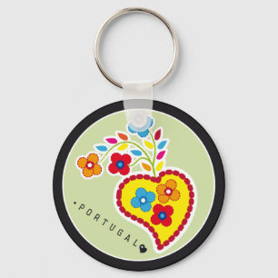Symbols of Portugal - Valentine Scarf Key Ring