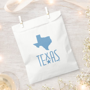 Symbols of Texas, state of Texas, blue Favour Bags