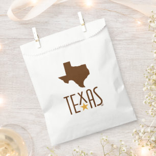 Symbols of Texas, State of Texas, brown Favour Bags