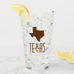 Symbols of Texas, State of Texas, brown Glass