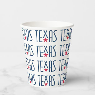 Symbols of Texas, Texas and Star Navy Paper Cups