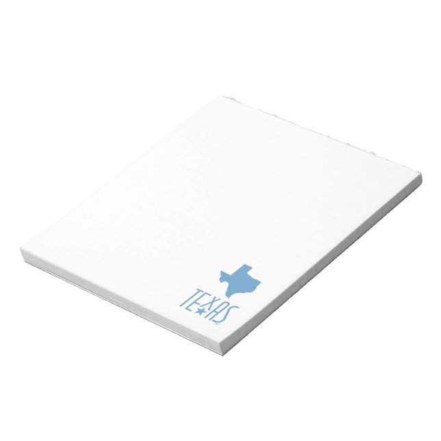 Symbols of Texas, Texas, blue Notepad (Rotated)