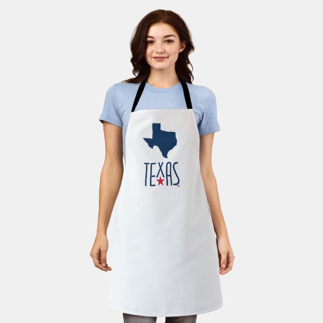 Symbols of Texas, Texas, navy blue Apron (Worn)