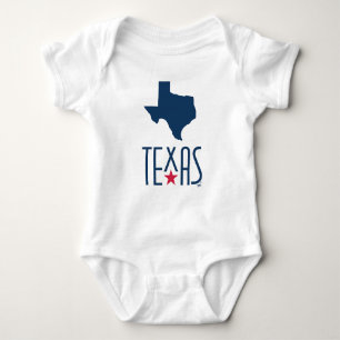Symbols of Texas, Texas, navy blue Baby Bodysuit