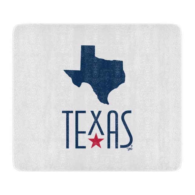 Symbols of Texas, Texas, navy blue Cutting Board (Front)