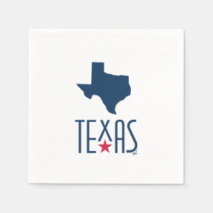 Symbols of Texas, Texas, navy blue Napkin