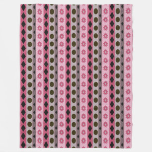 SYMBOLS pink Fleece Blanket
