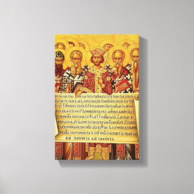 Symbolum Nicaenum Graecum Canvas Print (Front)