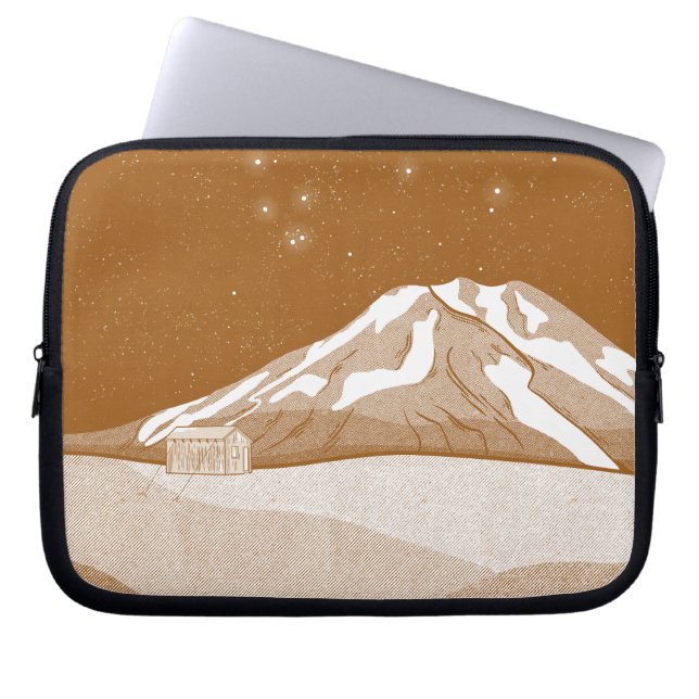 Syme Hut Mount Taranaki Laptop Sleeve (Front)
