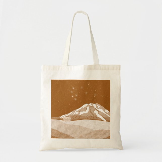 Syme Hut Mount Taranaki Tote Bag (Front)