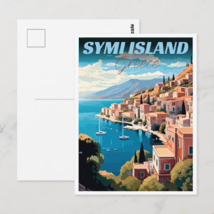 Symi Island in Greece gifts Postcard