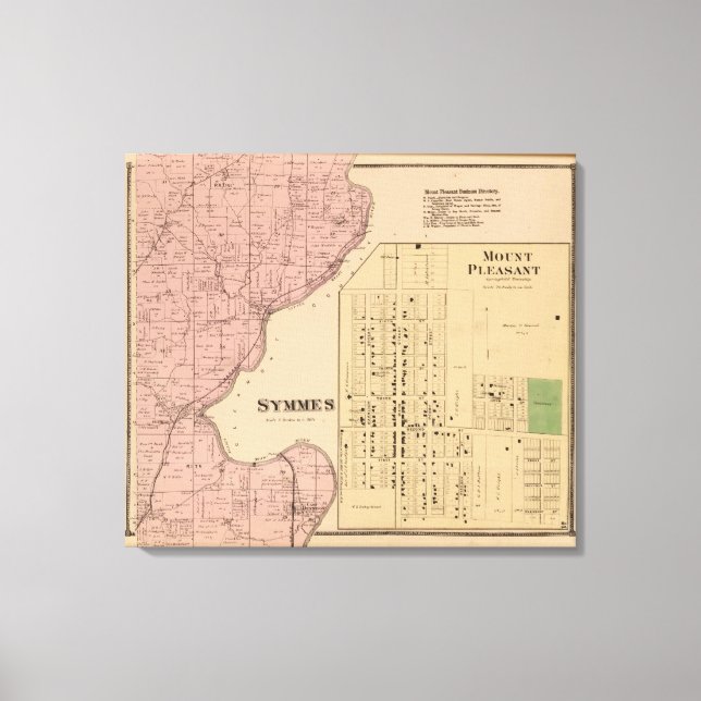 Symmes Mt Pleasant, Ohio Canvas Print (Front)