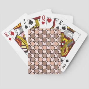 Symmetric Brown Pentagons with Dashed Borders Playing Cards