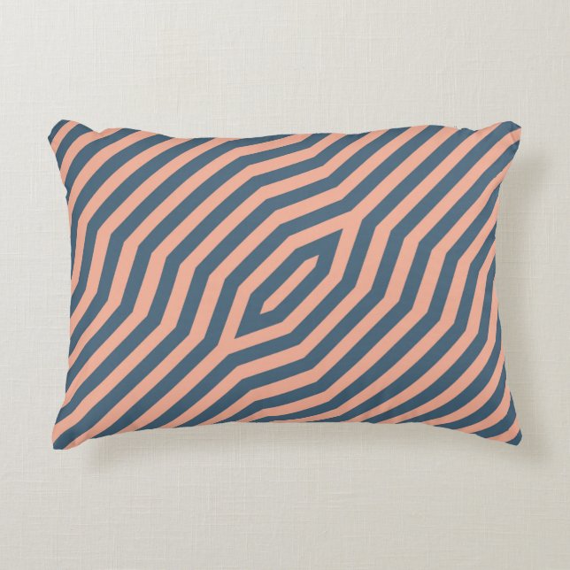Symmetric diagonal stripes background 10 decorative cushion (Front)