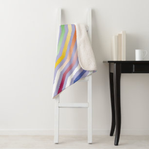 Symmetric diagonal stripes background 1 sherpa blanket