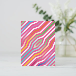Symmetric diagonal stripes background 4 holiday postcard