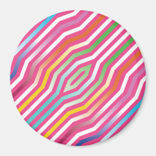 Symmetric diagonal stripes background 4 magnet
