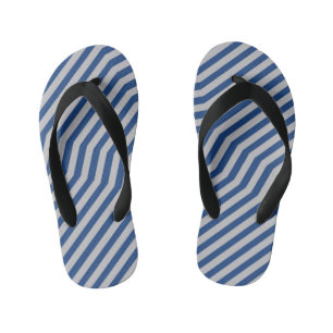 Symmetric diagonal stripes background 6 kid's jandals