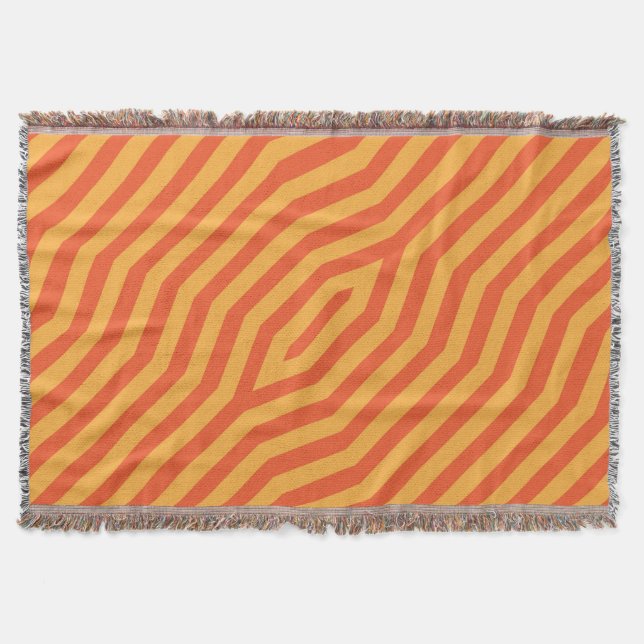 Symmetric diagonal stripes background 8 throw blanket (Front)