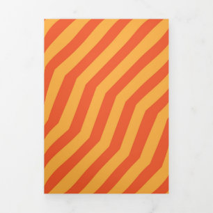 Symmetric diagonal stripes background 8 Tri-Fold holiday card