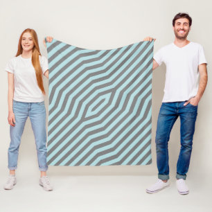 Symmetric diagonal stripes background 9 fleece blanket