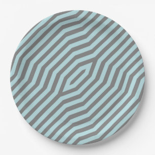 Symmetric diagonal stripes background 9 paper plate