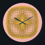 Symmetric pattern large clock<br><div class="desc">Image created by Gagik Sargsyan,  in the program Apophysis 7x. Customise your own wall clock.</div>
