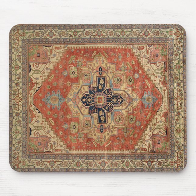 SYMMETRIC PERSIAN VINTAGE PATTERN MOUSE PAD (Front)