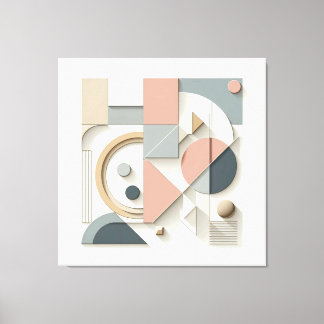 Symmetric Shape Ensemble Canvas Print