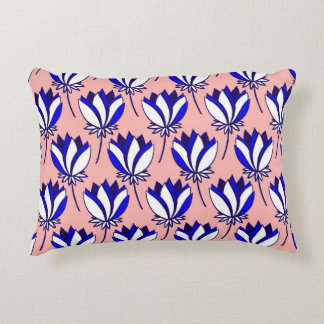 Symmetrical Floral: Colourful Vintage Pattern Decorative Cushion